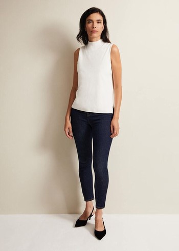 Phase Eight Jelena Super Comfort Skinny Trousers Indigo USA | 3504697-QJ